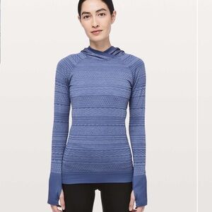 Lululemon Rest Less Hoodie
Gatsby Blue / White
